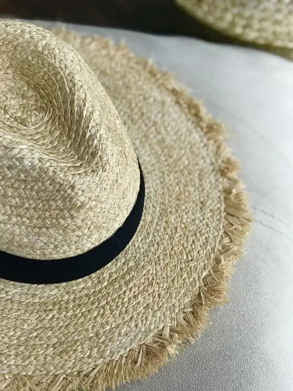 Ukrainian Summer Headwear Fedorov Style Handcrafted Straw Hat