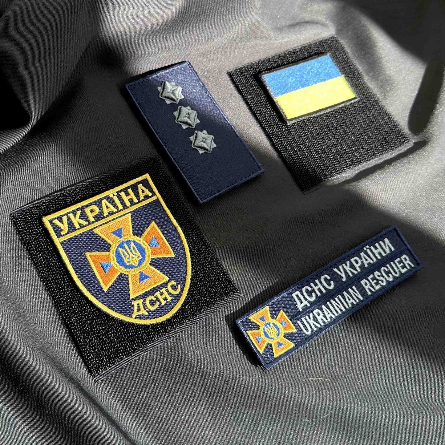 Ukrainischer Moral-Patch Staatlicher Dienst der Ukraine für Notfallsituationen DCNS * 4 Stück