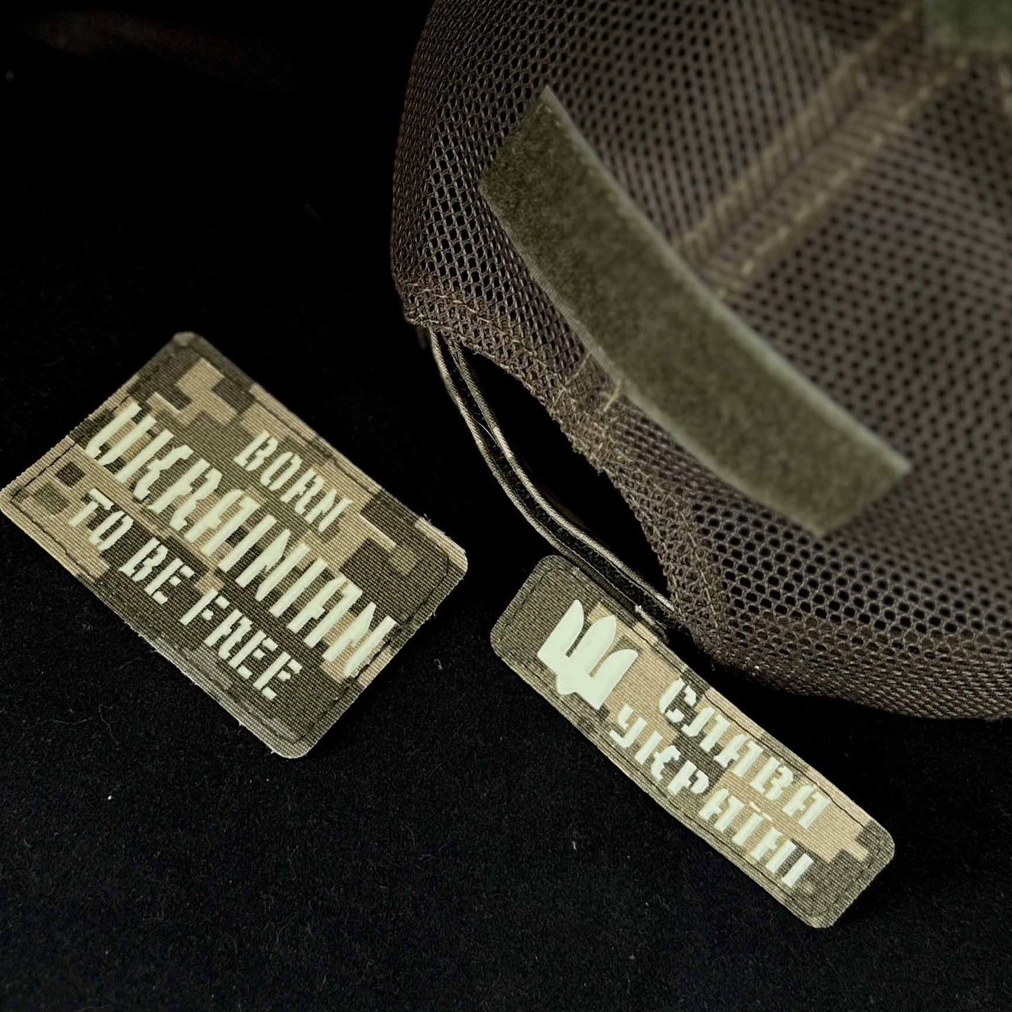 Ukrainian Army Cap MM 14 (Pixel) 2 x Moral Patches of Ukraine 56-58 size