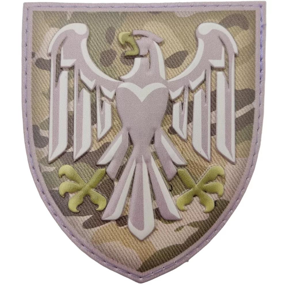 Ukrainian Army Morale Patch 82nd Separate Airborne Assault Brigade Tactical Badge Hook PVC 3D