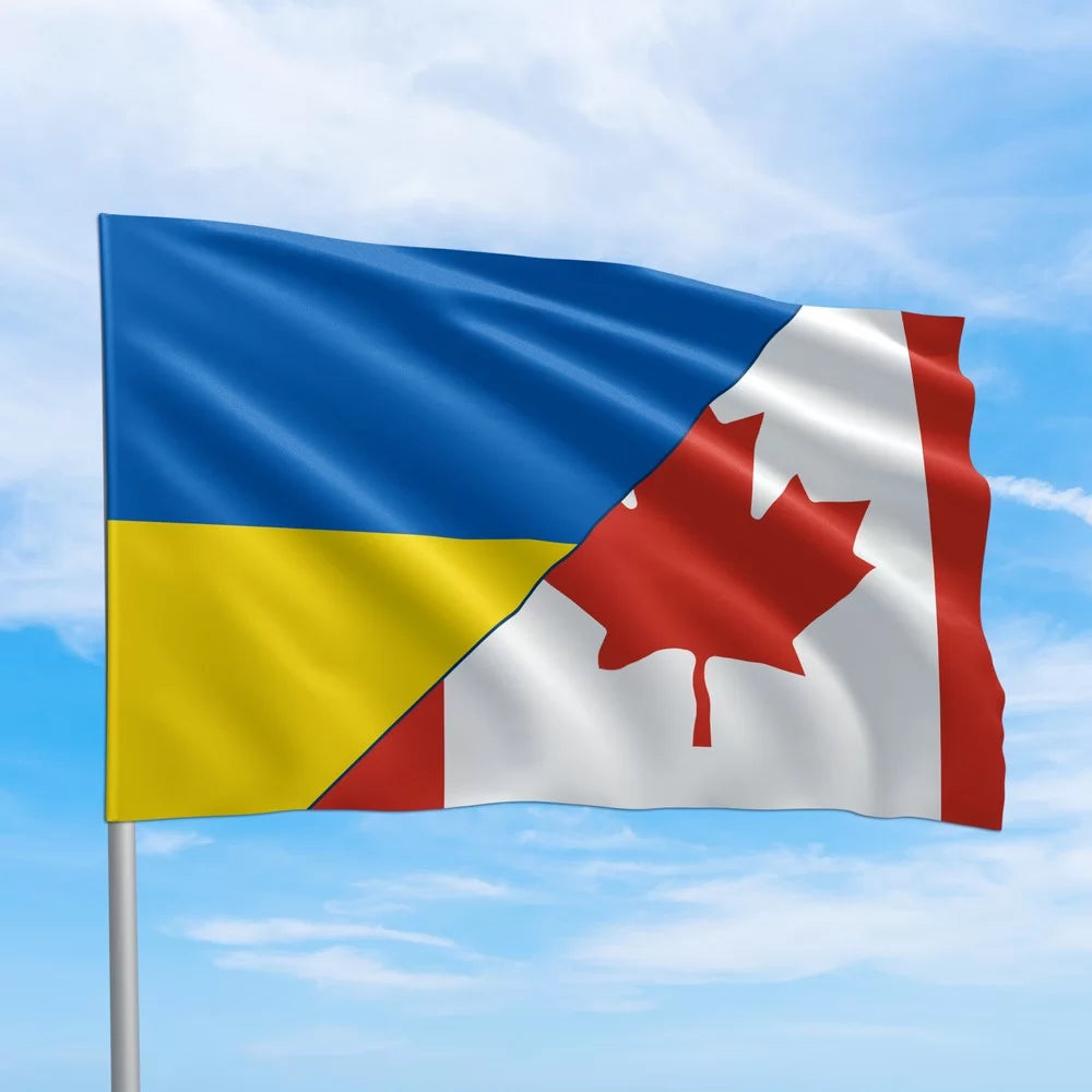 ukrainian flags