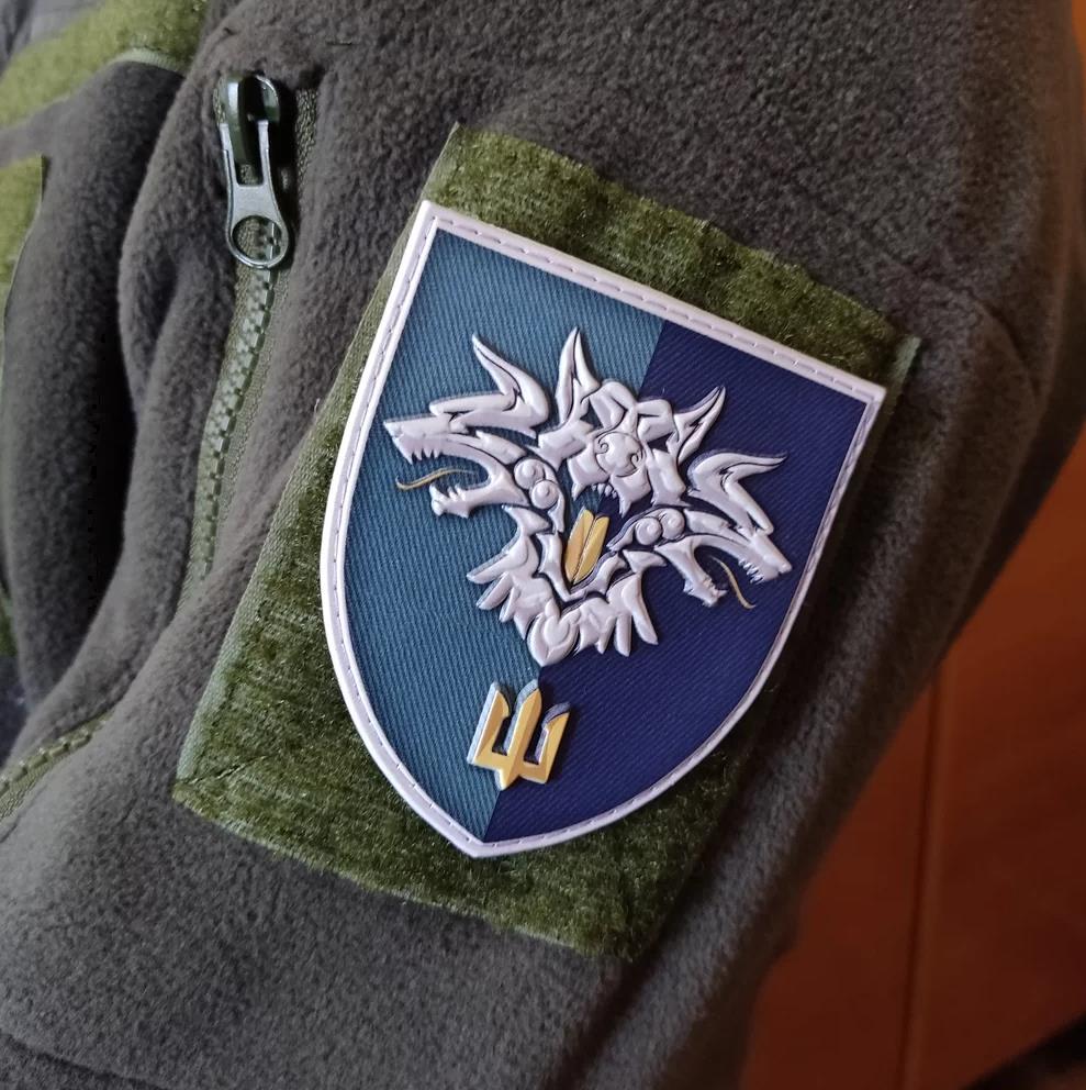 Patch (velcro) of the38th Separate Brigade Marines of the Army of Ukraine PVC 3 D. 