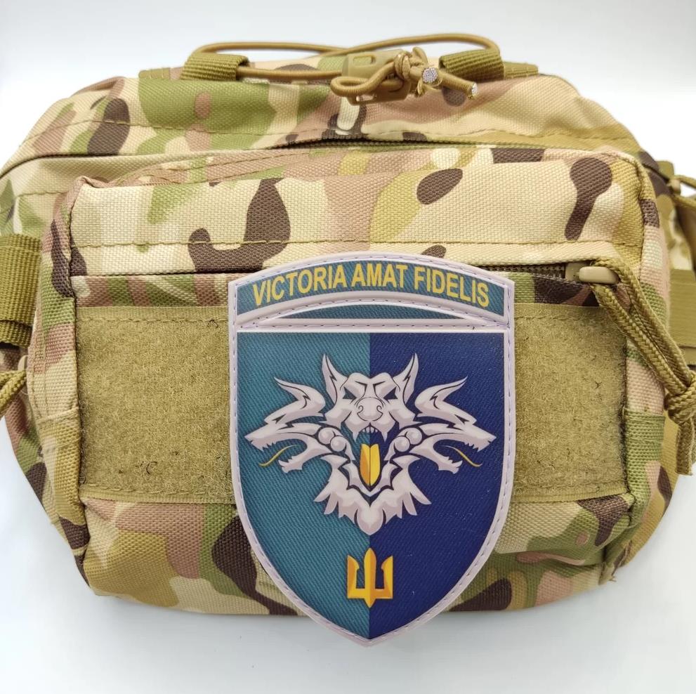 Morale Patch (velcro) of the 38th Separate Brigade of the Marines (38th OBrMP) of Ukraine PVC. 