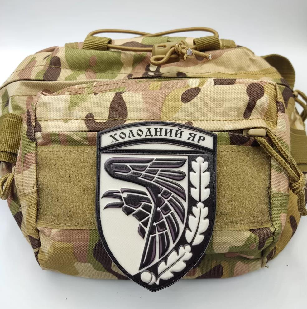 Ukrainian Morale Patch 93rd Separate Mechanized Brigade Badge Hook PVC 3 D