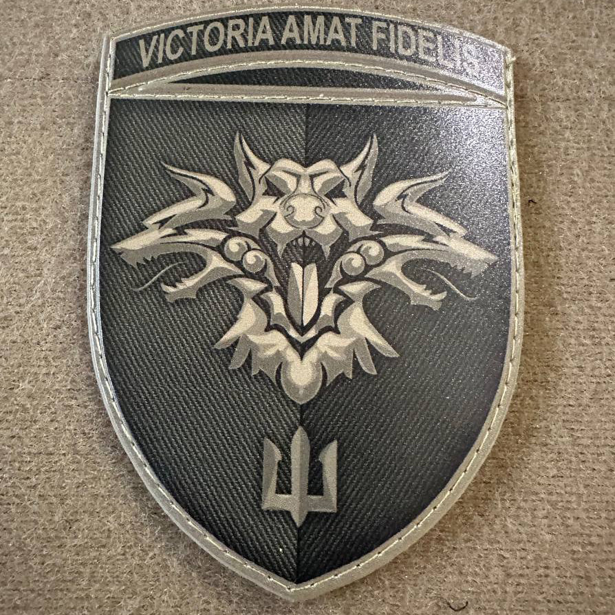 Ukrainian Morale Patch 38th Separate Brigade Marines Tactical Badge Hook PVC