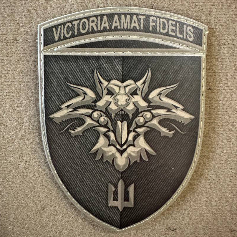 Ukrainian Morale Patch 38th Separate Brigade Marines Tactical Badge Hook PVC