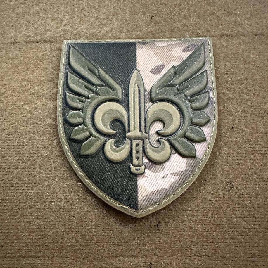 Ukrainian Morale Patch 132 Independent Reconnaissance Battalion Badge Hook PVC 3D