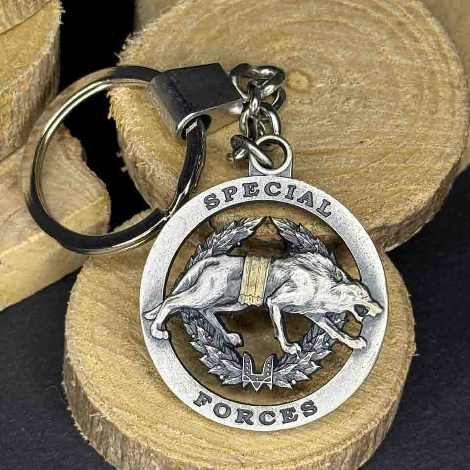 Ukrainian Metal Keychain Key Ring Special Operations Forces Armed Forces of Ukraine