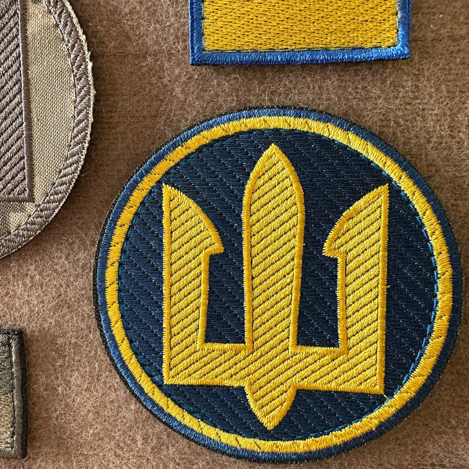 Ukrainian Morale Patches Marines of Ukraine Tactical Badge Hook Set * 4 pcs
