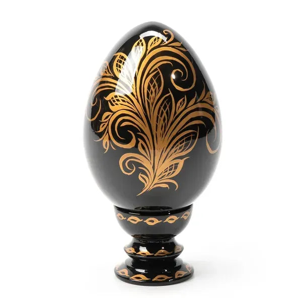 Petrykivka Wooden Easter Egg
