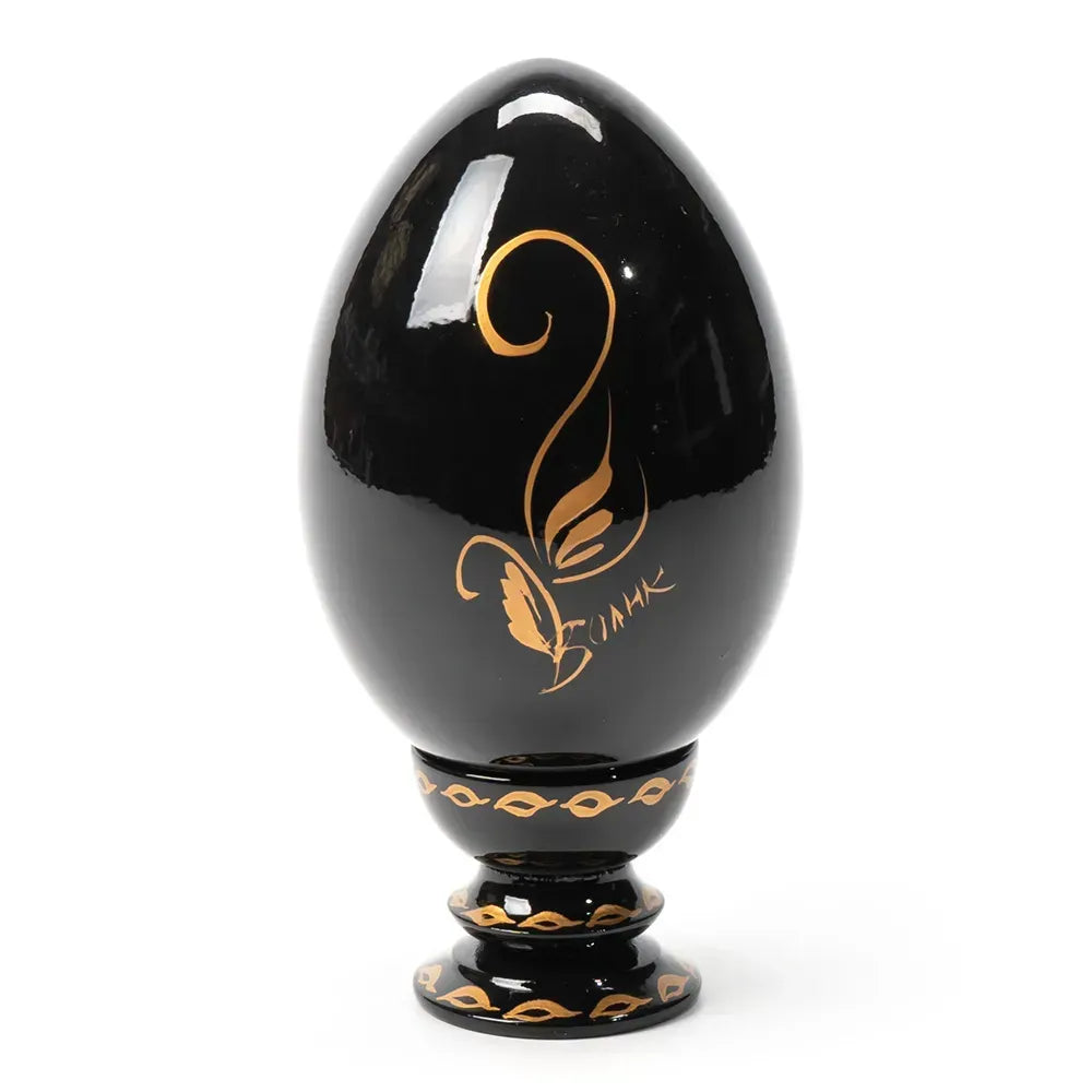 Petrykivka Wooden Easter Egg