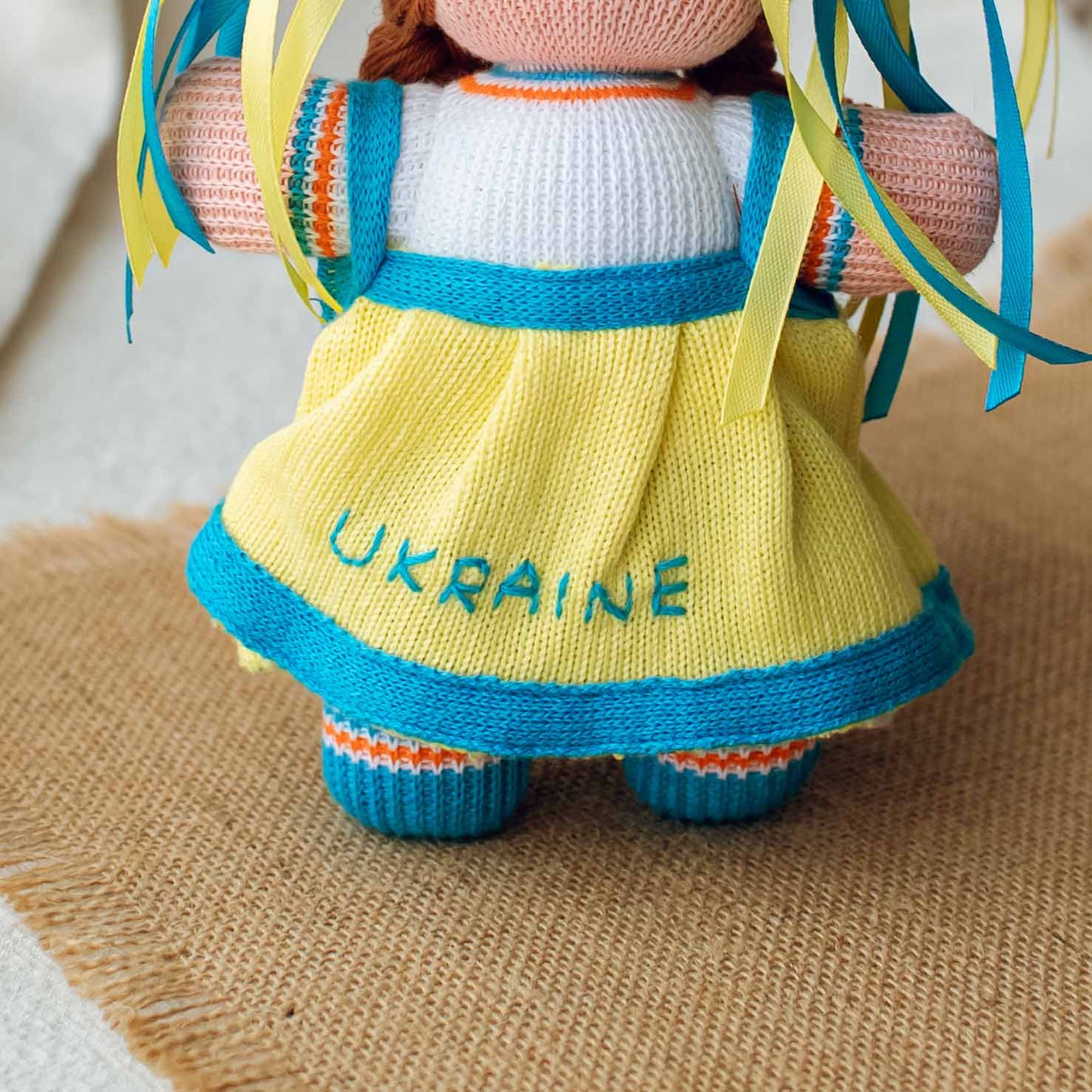 Ukrainian Doll "Ukranian Girl" Yellow and Blue Color