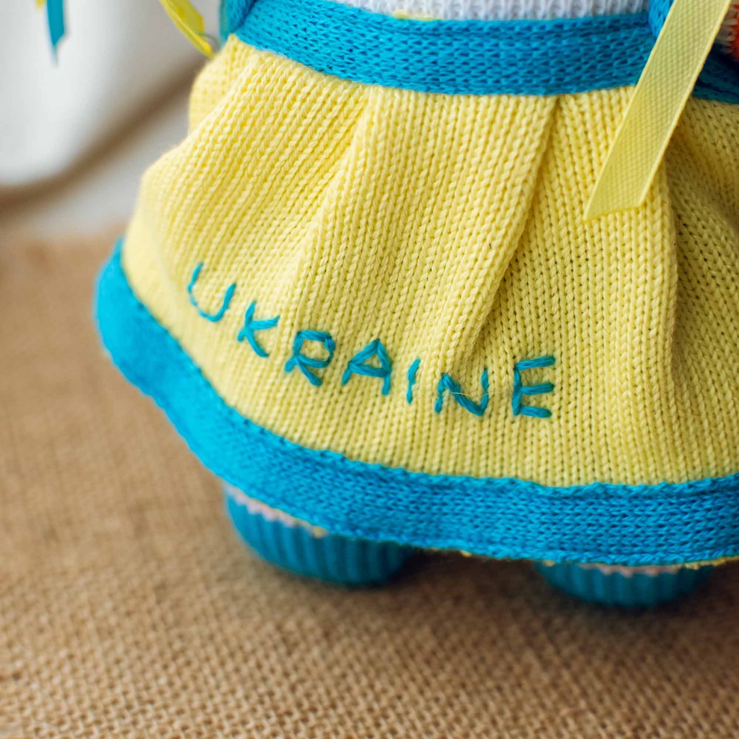 Ukrainian Doll "Ukranian Girl" Yellow and Blue Color