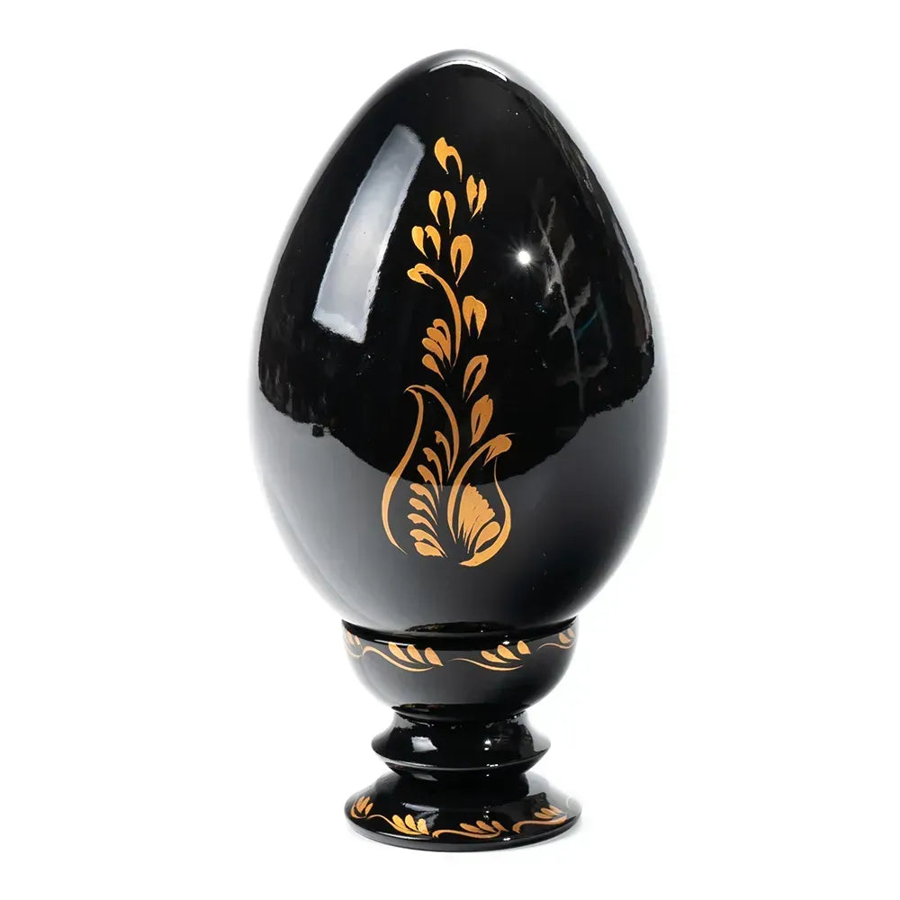 Petrykivka Wooden Easter Egg 