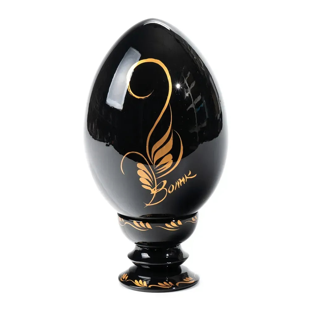 Petrykivka Wooden Easter Egg