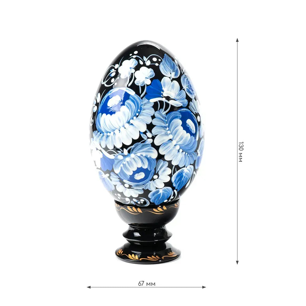 Petrykivka Wooden Easter Egg