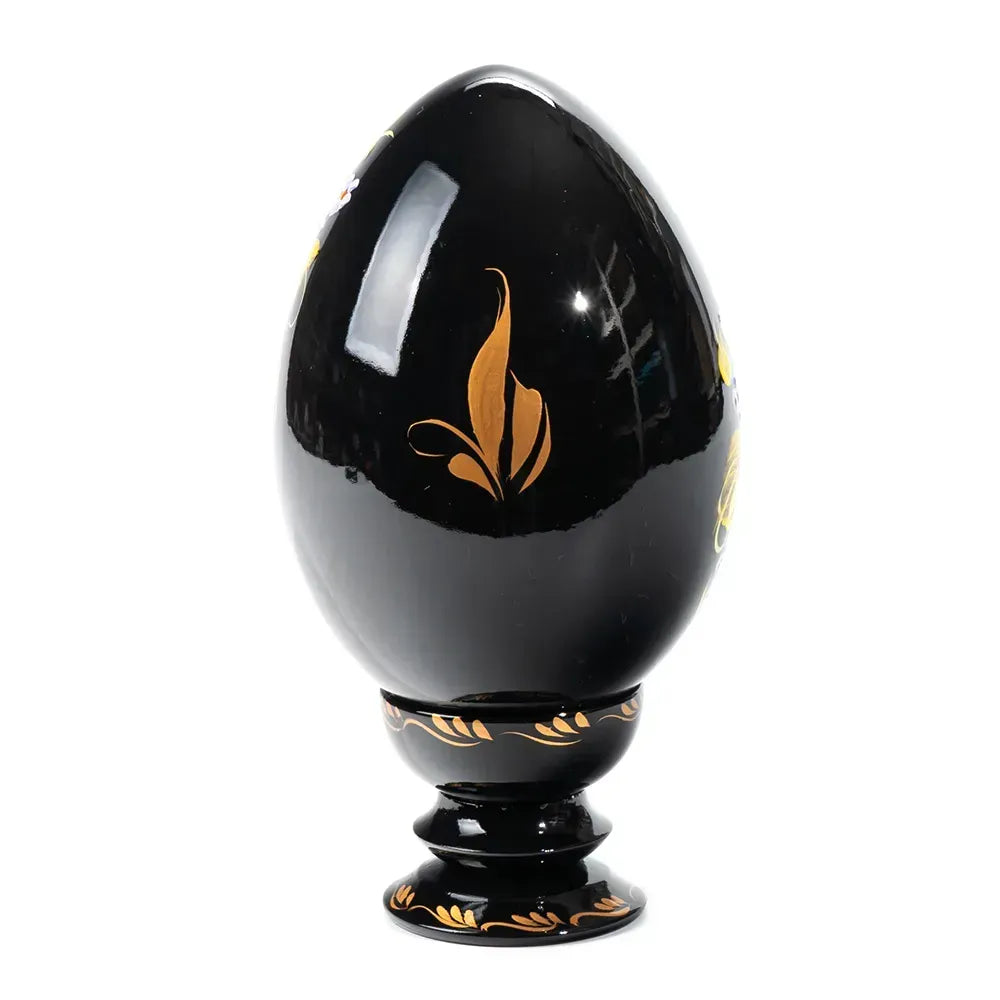 Petrykivka Wooden Easter Egg