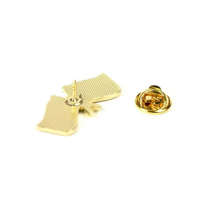 Ukrainian Pin "Ukraine + United Kingdom" Metal Badge Button Pin