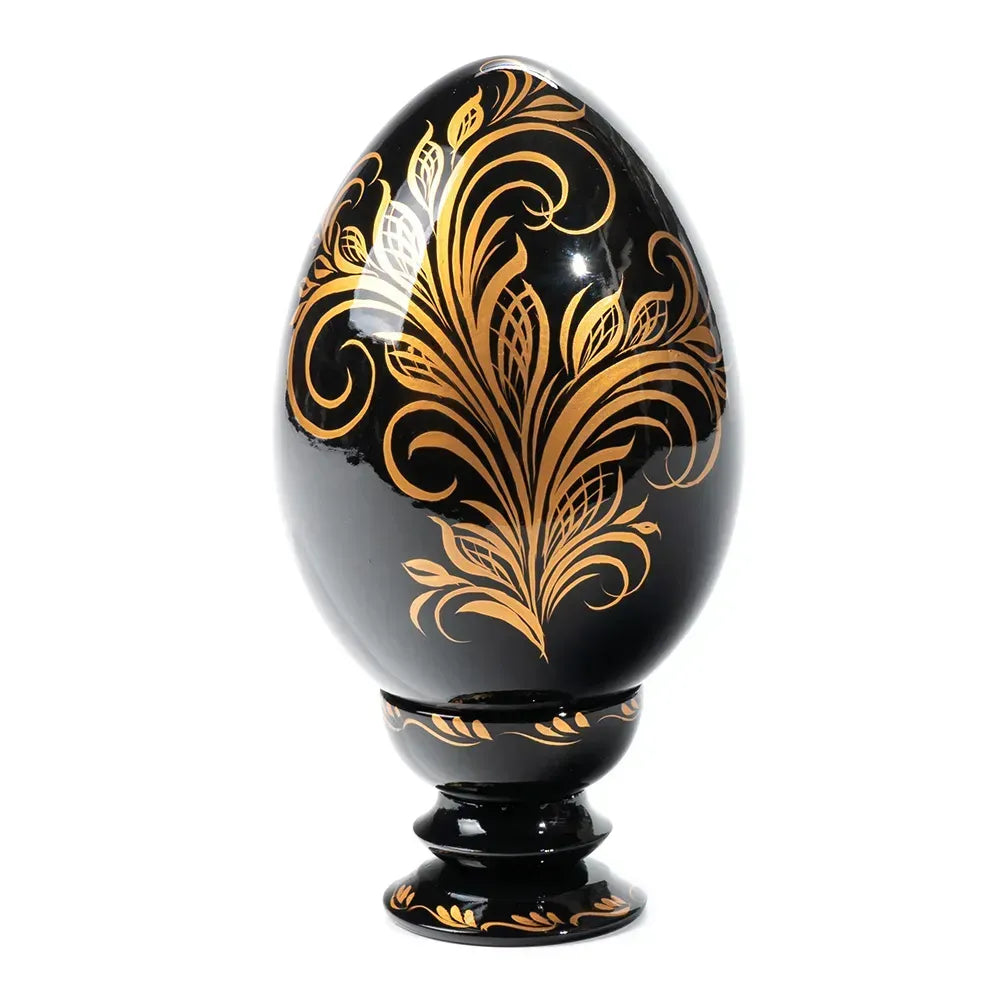 Petrykivka Wooden Easter Egg
