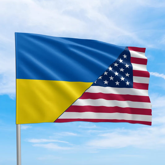 Drapeau ukrainien de la République autonome de Crimée « La Crimée, c'est l'Ukraine » (deux tailles)