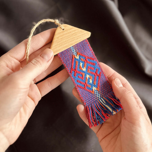 "Ancestral Guard" – Handwoven Slavic Ornament Hanging Talisman