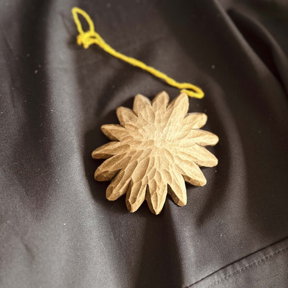 Hand-Carved Hutsul Hanging Talisman – Authentic Carpathian Wood Ornament