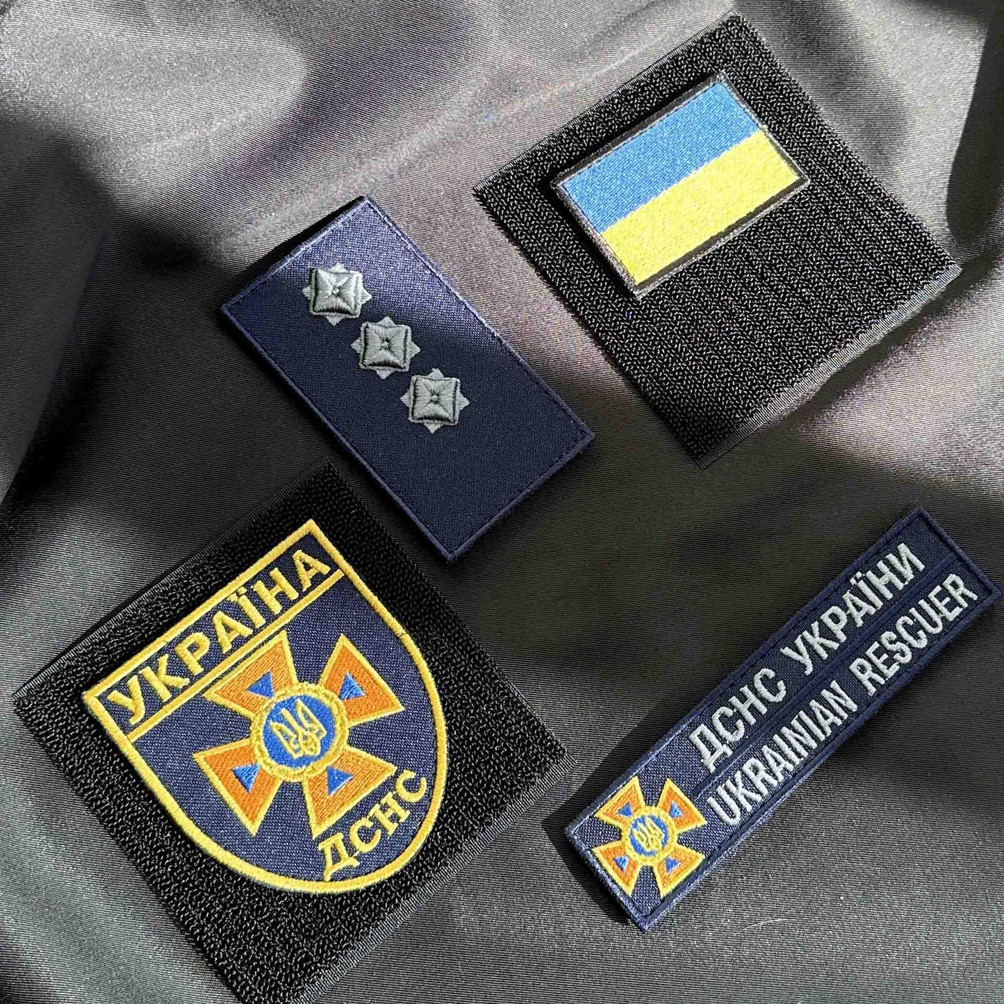 Ukrainischer Moral-Patch Staatlicher Dienst der Ukraine für Notfallsituationen DCNS * 4 Stück