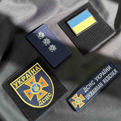 Ukrainischer Moral-Patch Staatlicher Dienst der Ukraine für Notfallsituationen DCNS * 4 Stück