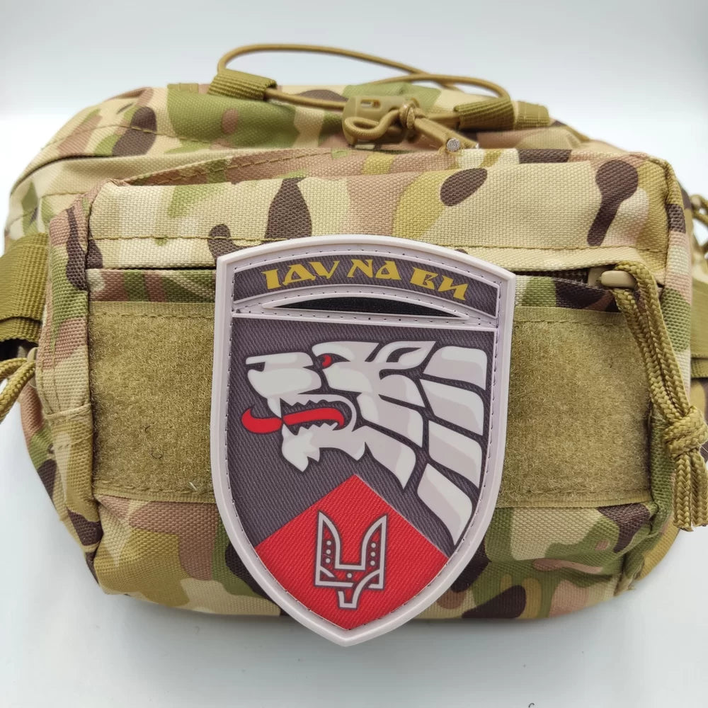 Ukrainischer Moral-Patch, 3. separates Spezialkräfte-Regiment, Abzeichen, Klettverschluss, PVC