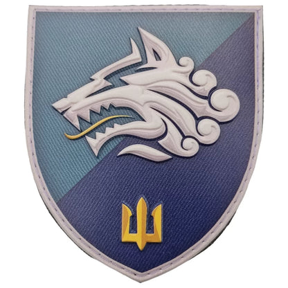 Ukrainian Morale Patch 1st Separate Marine Battalion Badge Hook PVC 3 D