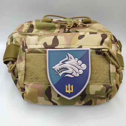 Ukrainian Morale Patch 1st Separate Marine Battalion Badge Hook PVC 3 D