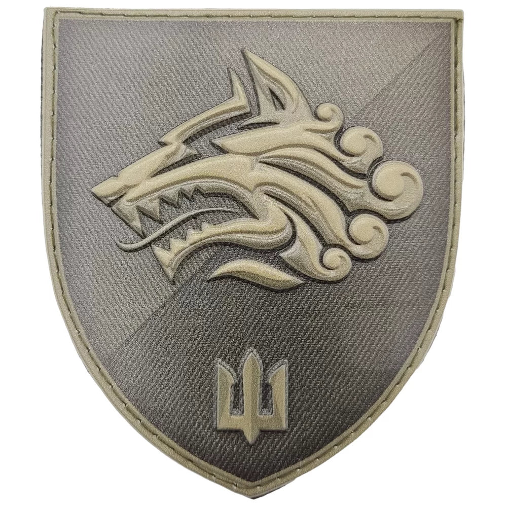 Ukrainian Morale Patch 1st Separate Marine Battalion Badge Hook PVC 3 D