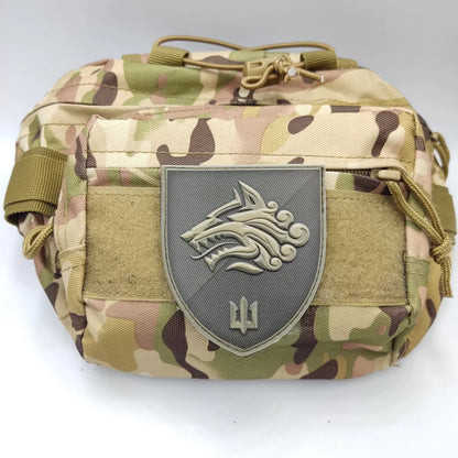 Ukrainian Morale Patch 1st Separate Marine Battalion Badge Hook PVC 3 D