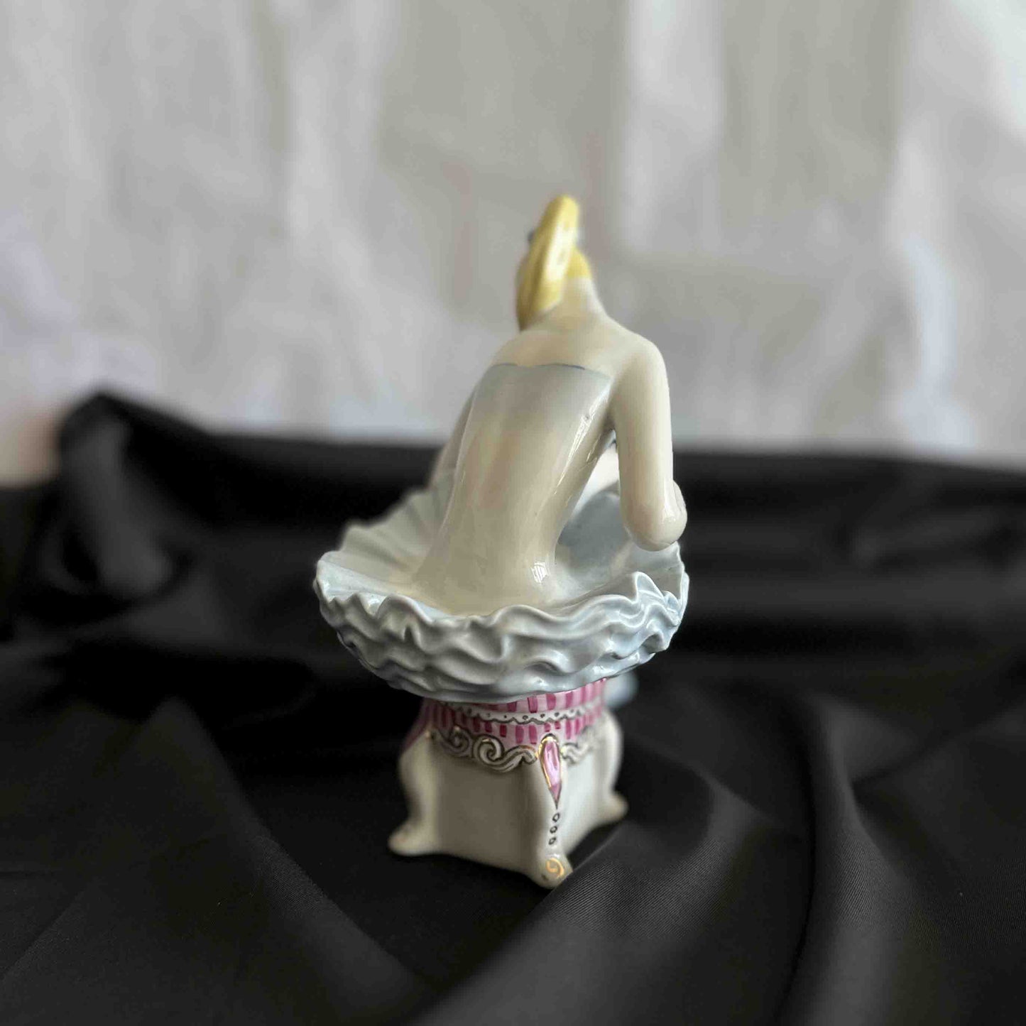 "Ballerina Lenochka" – Authentic Vintage Kyiv Porcelain Figurine by Oksana Zhnikrup
