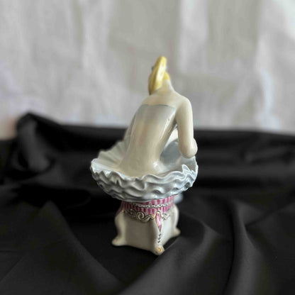 "Ballerina Lenochka" – Authentic Vintage Kyiv Porcelain Figurine by Oksana Zhnikrup