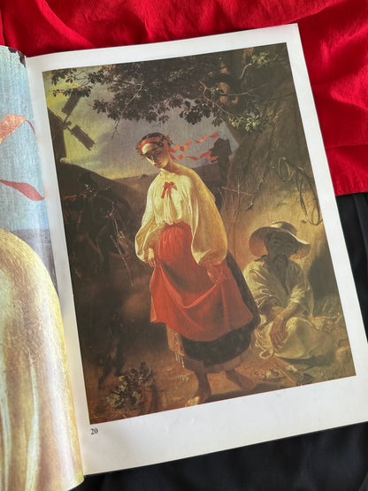 Ukrainian Painting Art Book Shevchenko Cossack Folk Heritage USSR Era Rare 1989