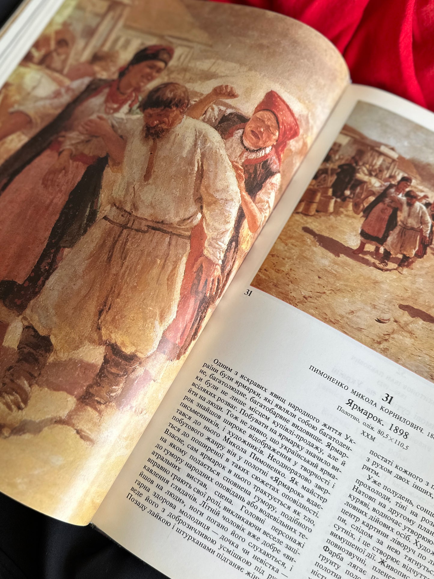 Ukrainian Painting Art Book Shevchenko Cossack Folk Heritage USSR Era Rare 1989