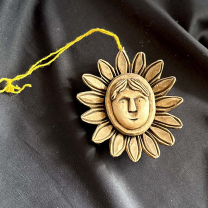 Ukranian Hand-Carved Hutsul Hanging Talisman – Authentic Carpathian Wood Ornament