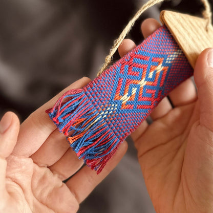 Ukranian "Ancestral Guard" – Handwoven Slavic Ornament Hanging Talisman