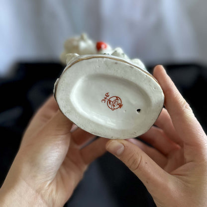 "Boy on Skis" – Authentic Vintage Kyiv Porcelain Figurine (KEKHZ) 1954