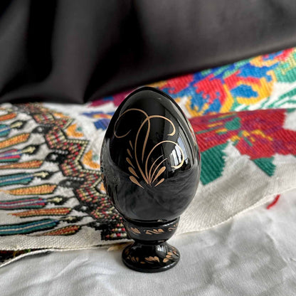 Petrykivka Wooden Easter Egg | Hand-Painted Ukrainian Pysanky (870 mm) 01-022