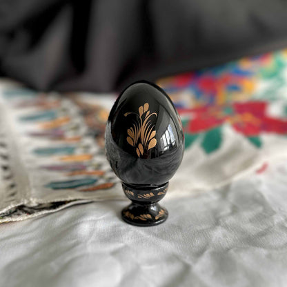 Petrykivka Wooden Easter Egg | Hand-Painted Ukrainian Pysanky (870 mm) 01-041