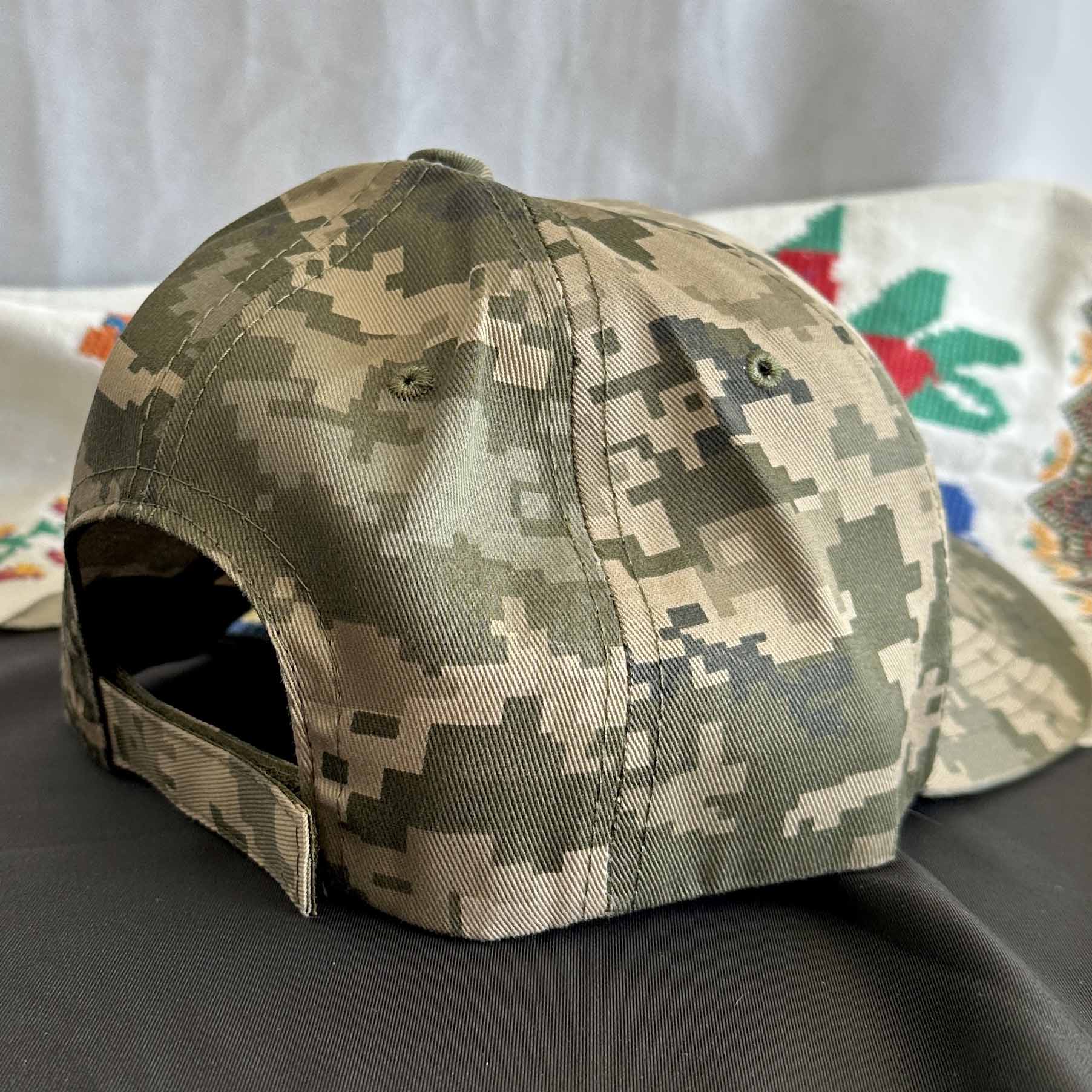 Ukrainian Army Cap Pixel MM 14 with Trident of Ukraine Size: 56-58