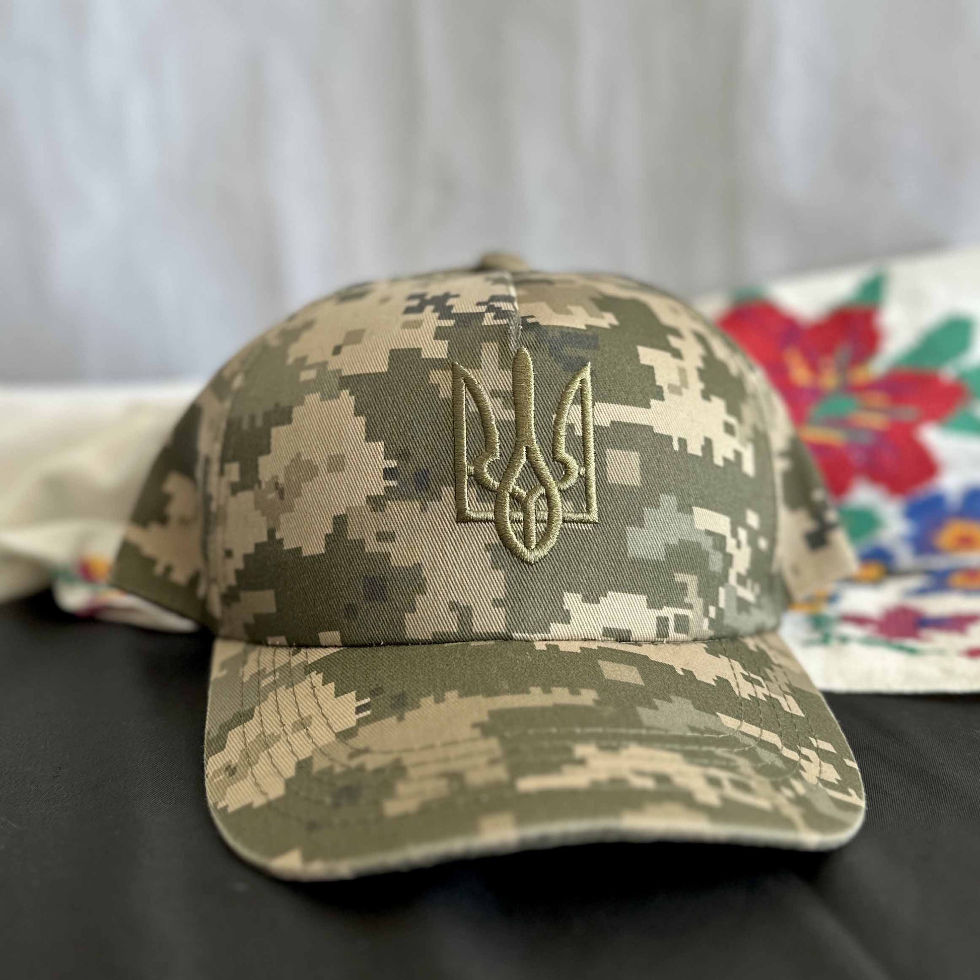 Ukrainian Army Cap Pixel MM 14 with Trident of Ukraine Size: 56-58