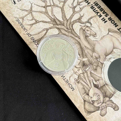 Ukrainian Coin 5 Hryven 2024 "Neither Bullet Nor Saber!" Booklet