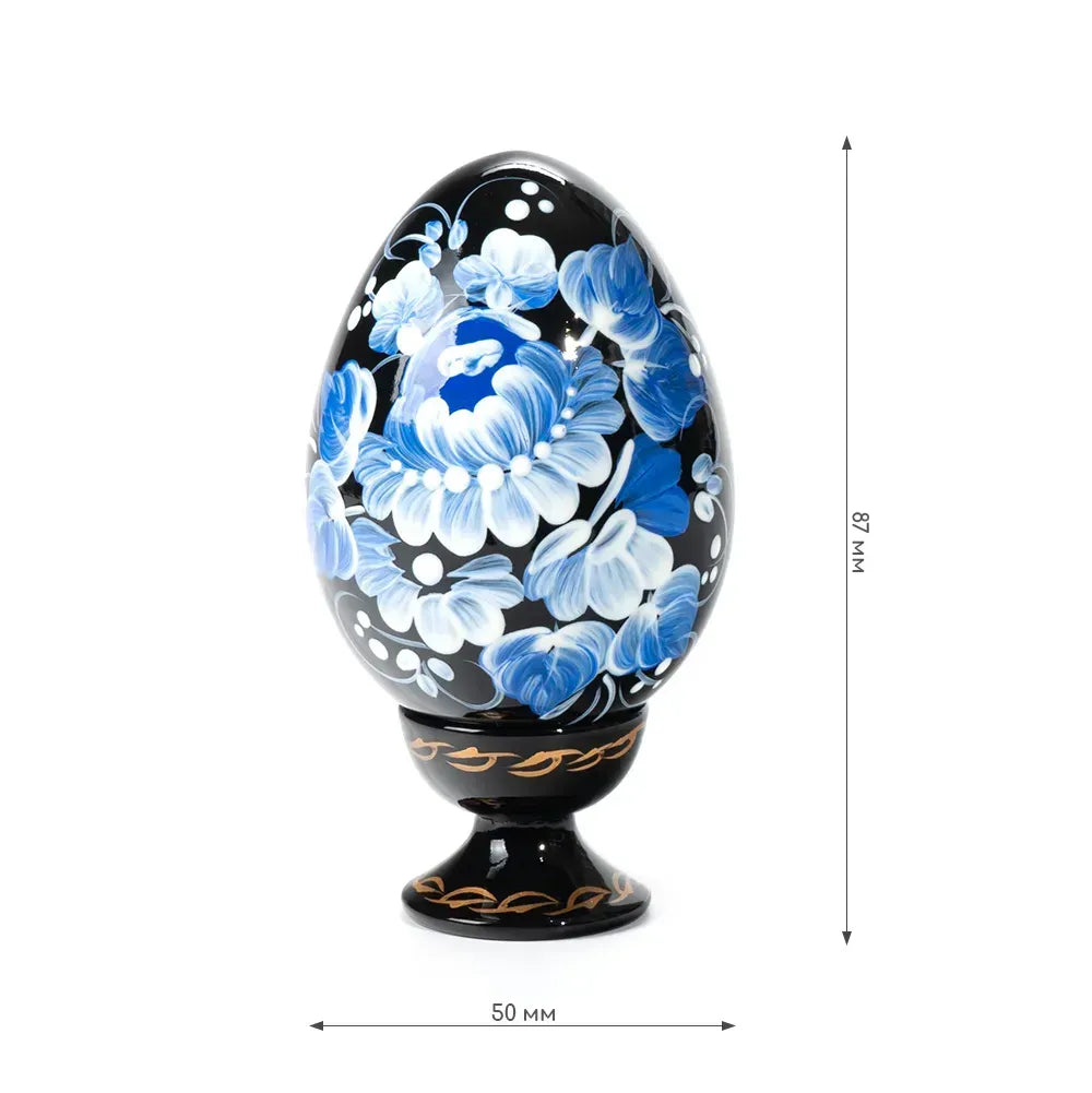 Petrykivka Wooden Easter Egg