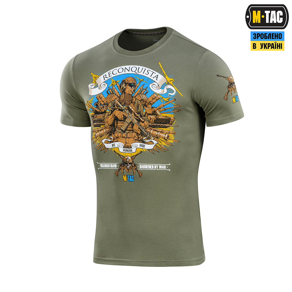 T-shirt noir ukrainien orné du trident blanc, emblème national de l'Ukraine.