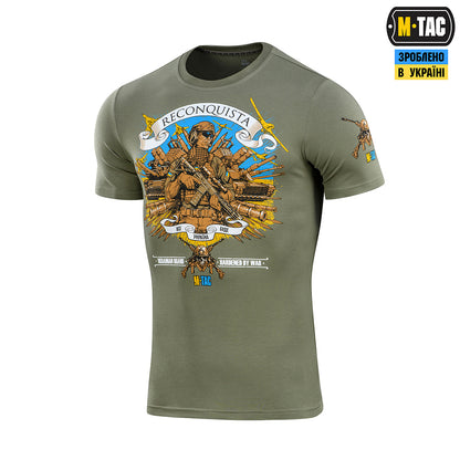 T-shirt noir ukrainien orné du trident blanc, emblème national de l'Ukraine.