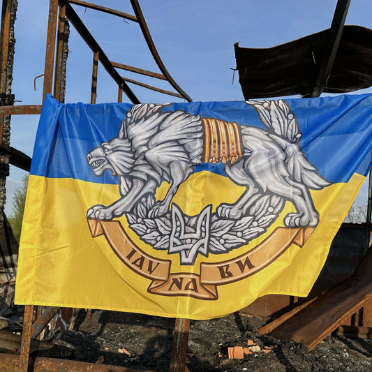 Ukrainian army flags