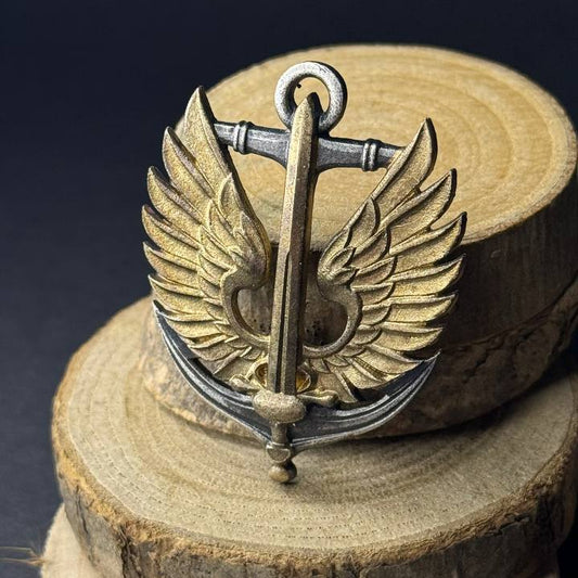 Ukrainian Army Metallic Beret Badge Marine Corps of Ukraine